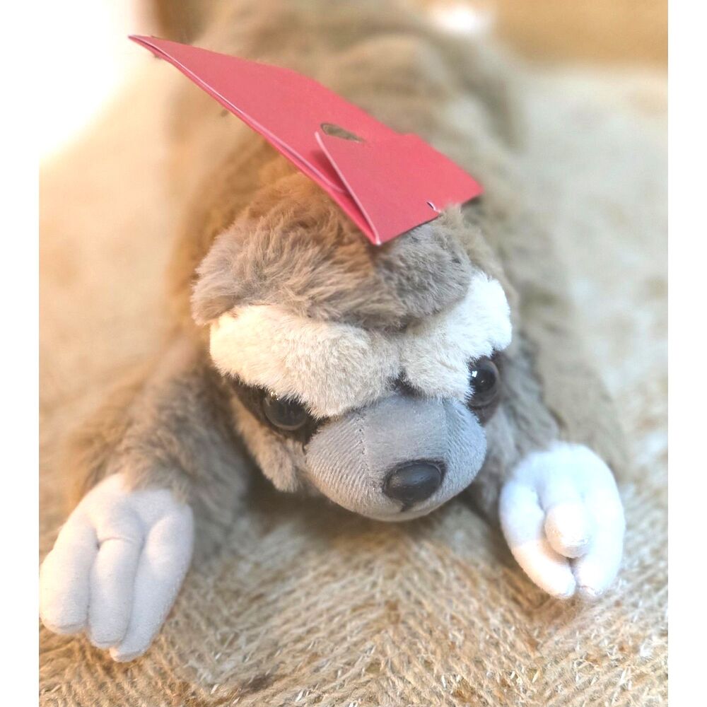 FAO Schwarz Adopt-A-Pets Sloth Plush Stuffed Animal New With Tags
